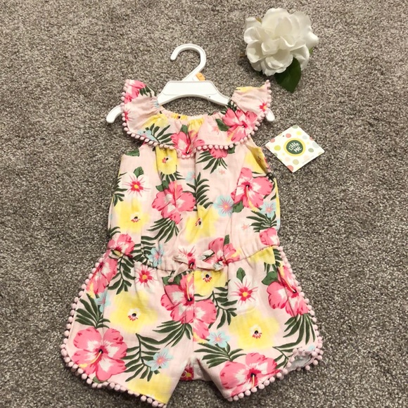 🌺NWT Little Me Baby Girl Romper🌺 - Picture 1 of 6